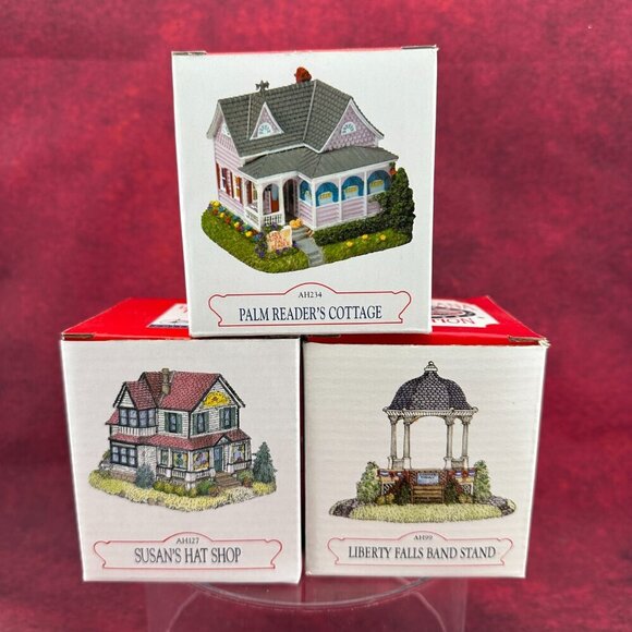 LIBERTY FALLS Other - LIBERTY FALLS AMERICANA COLLECTION LOT of 3 MINIATURE BUILDINGS w/BOXES